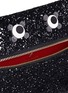 Detail View - Click To Enlarge - ANYA HINDMARCH - 'Circulus' eyes glitter leather zip pouch