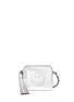 Main View - Click To Enlarge - ANYA HINDMARCH - 'Smiley' metallic leather crossbody bag
