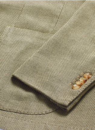 Detail View - Click To Enlarge - BOGLIOLI - 'K Jacket' basketweave soft blazer