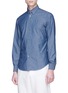 Front View - Click To Enlarge - BOGLIOLI - Cotton chambray shirt