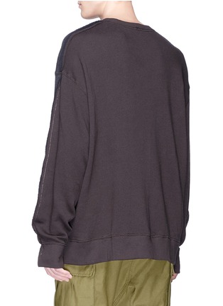 Back View - Click To Enlarge - R13 - Tonal patchwork sweatshirt