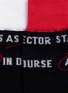 Detail View - Click To Enlarge - SACAI - Slogan socks