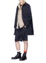 Figure View - Click To Enlarge - SACAI - Velvet panel padded vest