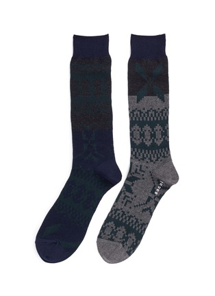 Main View - Click To Enlarge - SACAI - Fair Isle socks