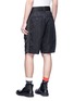 Back View - Click To Enlarge - SACAI - Stripe outseam belted shorts