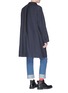 Back View - Click To Enlarge - SACAI - Cross tape stripe coat