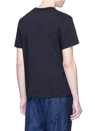 Back View - Click To Enlarge - SACAI - Wave embroidered T-shirt