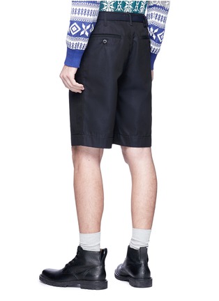 Back View - Click To Enlarge - SACAI - Belted twill shorts