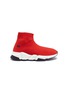 Main View - Click To Enlarge - BALENCIAGA - 'Speed' double-b logo print slip-on knit kids sneakers