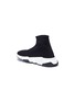 Figure View - Click To Enlarge - BALENCIAGA - 'Speed' double-B logo print slip-on knit kids sneakers