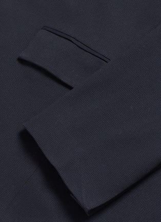 Detail View - Click To Enlarge - FFIXXED STUDIOS - Drawcord hem textured knit blazer