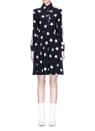 Main View - Click To Enlarge - NORMA KAMALI - Stripe outseam star print shirt dress