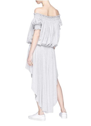 Figure View - Click To Enlarge - NORMA KAMALI - Off-shoulder high-low jersey peasant dress