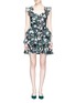 Main View - Click To Enlarge - CAROLINE CONSTAS - 'Nella' off-shoulder ruffle poplin dress