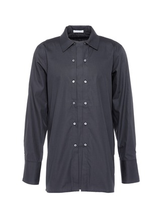 Main View - Click To Enlarge - 10158 - Double placket unisex shirt