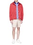 Figure View - Click To Enlarge - KENZO - Logo embroidered Bermuda shorts