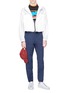 Figure View - Click To Enlarge - KENZO - Contrast outseam twill baseball pants