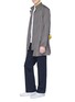 Figure View - Click To Enlarge - GEYM - Knit stripe shirt