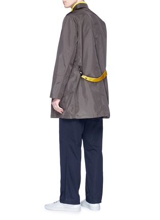 Figure View - Click To Enlarge - GEYM - Belted back ripstop coat