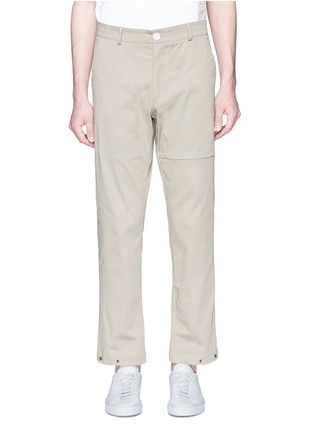 Main View - Click To Enlarge - GEYM - Snap button cuff chinos
