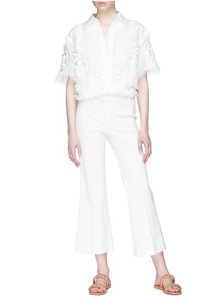 Figure View - Click To Enlarge - ZIMMERMANN - 'Whitewave Doily' broderie anglaise shirt
