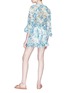 Figure View - Click To Enlarge - ZIMMERMANN - Whitewave Ruffle' belted floral print georgette playsuit