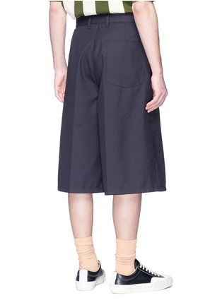 Back View - Click To Enlarge - SUNNEI - Pleated twill shorts