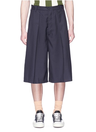 Main View - Click To Enlarge - SUNNEI - Pleated twill shorts