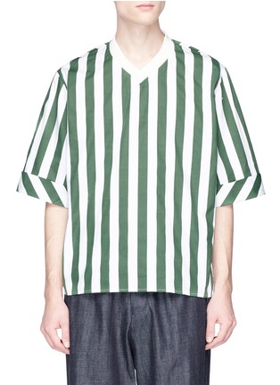 Main View - Click To Enlarge - SUNNEI - Stripe poplin T-shirt