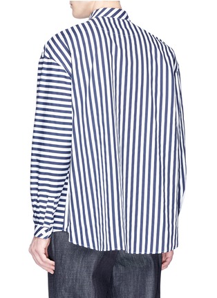 Back View - Click To Enlarge - SUNNEI - Mix stripe shirt