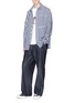 Figure View - Click To Enlarge - SUNNEI - Mix stripe shirt