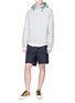 Figure View - Click To Enlarge - SUNNEI - Detachable hood cotton hoodie