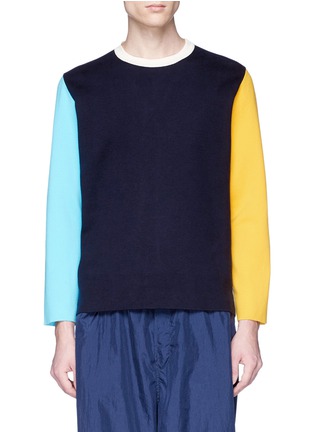 Main View - Click To Enlarge - SUNNEI - Colourblock cotton sweater