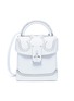 Main View - Click To Enlarge - THE VOLON - 'Box Alice' sculpted handle broguing leather crossbody bag