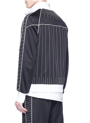 Back View - Click To Enlarge - VALENTINO GARAVANI - Contrast stitch bomber jacket