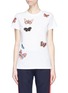 Main View - Click To Enlarge - VALENTINO GARAVANI - Embellished butterfly appliqué T-shirt