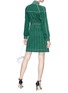 Figure View - Click To Enlarge - VALENTINO GARAVANI - Zip front contrast stitching jersey turtleneck dress