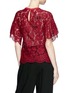 Back View - Click To Enlarge - VALENTINO GARAVANI - Butterfly appliqué floral guipure lace top