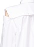 Detail View - Click To Enlarge - VALENTINO GARAVANI - Guipure lace skirt cutout shoulder shirt dress