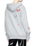 Back View - Click To Enlarge - VALENTINO GARAVANI - Embellished butterfly appliqué zip hoodie