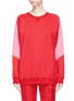 Main View - Click To Enlarge - VALENTINO GARAVANI - Colourblock sleeve oversized sweatshirt