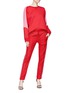 Figure View - Click To Enlarge - VALENTINO GARAVANI - Colourblock sleeve oversized sweatshirt