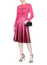 Figure View - Click To Enlarge - VALENTINO GARAVANI - 'Pink is Punk' slogan intarsia virgin wool-cashmere sweater