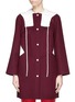 Main View - Click To Enlarge - VALENTINO GARAVANI - Colourblock hooded virgin wool-cashmere coat
