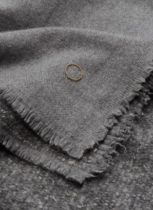 Detail View - Click To Enlarge - OYUNA - KALO cashmere-wool throw – Slate Grey