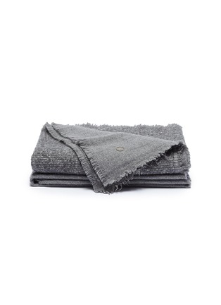 Main View - Click To Enlarge - OYUNA - KALO cashmere-wool throw – Slate Grey