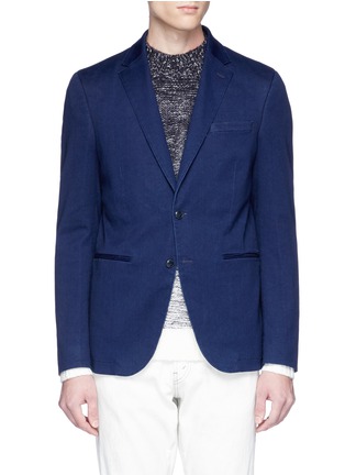 Main View - Click To Enlarge - SCOTCH & SODA - 'Hotel' twill soft blazer