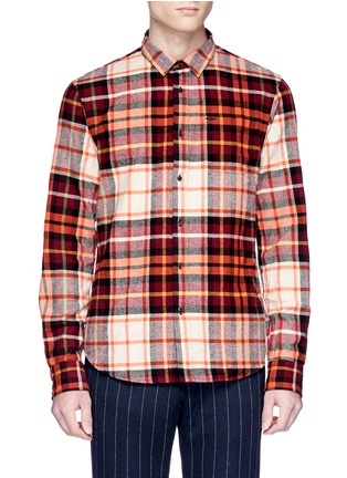 Main View - Click To Enlarge - SCOTCH & SODA - Check plaid flannel shirt