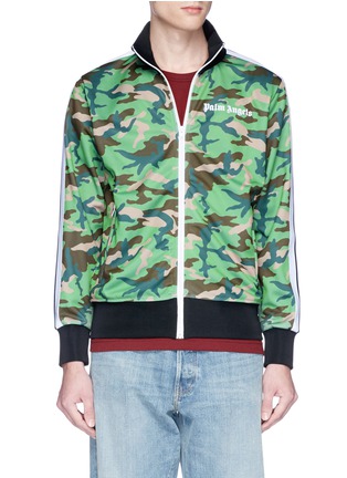 Main View - Click To Enlarge - PALM ANGELS - Camouflage print track jacket