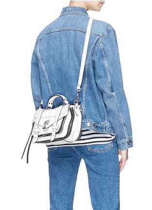 Figure View - Click To Enlarge - PROENZA SCHOULER - 'PS1' tiny lambskin leather crossbody bag